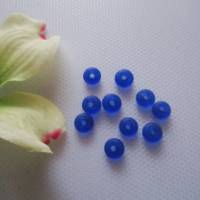 10x handgemachte Murano Glas Perlen Rondelle 8 mm x 4 mm  Matt 4 Farben zur Auswahl Bild 5
