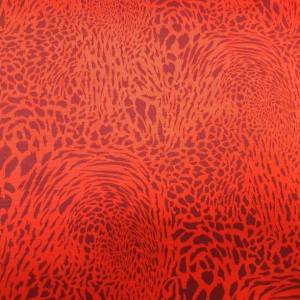 17,90 Euro/m   Animalprint in rot, Muster,  Happy Fleece, Alpenfleece Bild 2