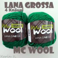 4 Knäuel 200 Gramm FASHION Mc Wool von Lana Grossa in Smaragdgrün Farbe 111 Partie 311242 Bild 1