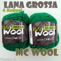 4 Knäuel 200 Gramm FASHION Mc Wool von Lana Grossa in Smaragdgrün Farbe 111 Partie 311242 Bild 2