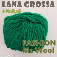 4 Knäuel 200 Gramm FASHION Mc Wool von Lana Grossa in Smaragdgrün Farbe 111 Partie 311242 Bild 3