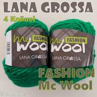 4 Knäuel 200 Gramm FASHION Mc Wool von Lana Grossa in Smaragdgrün Farbe 111 Partie 311242 Bild 4