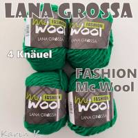 4 Knäuel 200 Gramm FASHION Mc Wool von Lana Grossa in Smaragdgrün Farbe 111 Partie 311242 Bild 8