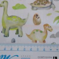Baumwolle Digitaldruck Dinosaurier, Schildkröte Oeko-Tex Standard 100(1m /10,00€) Bild 3