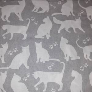 11,90 Euro/m  Baumwolldruck mit Katzen Bild 3