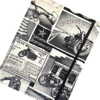 Notizbuch Kladde "Motorcycles" Hardcover ähnlich A5 17,5 x 23 cm stoffbezogen Motorrad Motorsport Motorradfan Bike Motorradtour Geschenk Geschenk Geschenkidee Bild 5