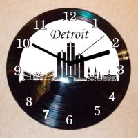 Detroit Wanduhr Schallplattenuhr Schallplatte Wanduhr Vinyl Bild 1