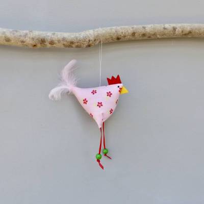 Huhn, Osterdeko, 1 St. Stoffhuhn, Oster-Hühnchen