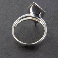 Perlen Ring Blatt Silber Gr. 54 Bild 5