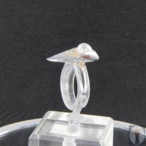 Perlen Ring Blatt Silber Gr. 54 Bild 9