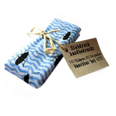 Küchenschaben, Kakerlaken, Reinigungstuch. Siebdruck handbedruckt.