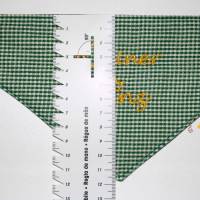 Besticktes personalisiertes Puppen-Halstuch zum Binden mit Namen Dreieckstuch für Stofftiere Geschenkidee Kinder Bild 3