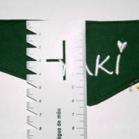 Besticktes personalisiertes Puppen-Halstuch zum Binden mit Namen Dreieckstuch für Stofftiere Geschenkidee Kinder Bild 4