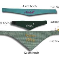 Besticktes personalisiertes Puppen-Halstuch zum Binden mit Namen Dreieckstuch für Stofftiere Geschenkidee Kinder Bild 6