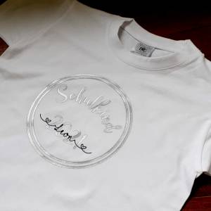 2022 Schulkind T-Shirt, Erstklässler Statement-Shirt, personalisiert, weiß, Baumwolle Bild 3