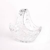 Schöner Vintage Kristallglaskorb mit Henkel, Top Zustand Bild 4