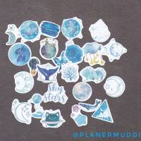 Sticker-Set "Blauer Planet", 26-teilig Bild 1