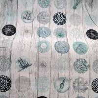 Dekostoff natur, Martim, Holzplankenoptik, Baumwolle, 0,5m x 1,40m Bild 6