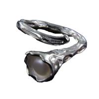 Perlen-Ring-Silber-Trichterform Gr. 53 Bild 1
