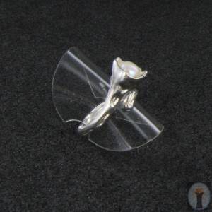 Perlen-Ring-Silber-Trichterform Gr. 53 Bild 10