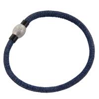 Jeans Armband mit 3 Wechselelementen blau magnetischer Edelstahlverschluss Bild 5