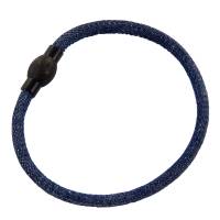 Jeans Armband mit 3 Wechselelementen blau magnetischer Edelstahlverschluss Bild 7