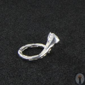 Perlen-Ring-Silber-Trichterform Gr. 58 Bild 8