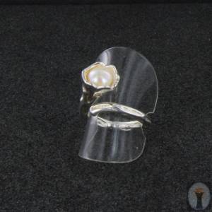 Perlen-Ring-Silber-Trichterform Gr. 58 Bild 9