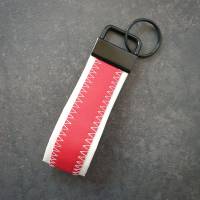 Leichter Schlüsselanhänger aus Segeltuch - 10cm x 2,5cm Bild 1