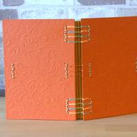 Tagebuch A5 - orange grün // Notizbuch // Journal // Skizzenbuch // Notizen // Erinnerungen // Geschenk Bild 2