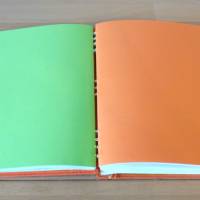 Tagebuch A5 - orange grün // Notizbuch // Journal // Skizzenbuch // Notizen // Erinnerungen // Geschenk Bild 5