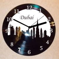 Dubai Wanduhr Schallplattenuhr Schallplatte Wanduhr Vinyl Bild 1