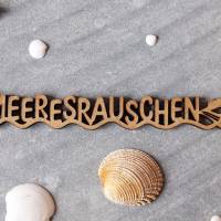 as-Herzwerk | MEERESRAUSCHEN | 3D Schriftzug Tischdeko Geschenk für Freunde und Familie 20cm Bild 2