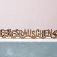 as-Herzwerk | MEERESRAUSCHEN | 3D Schriftzug Tischdeko Geschenk für Freunde und Familie 20cm Bild 3