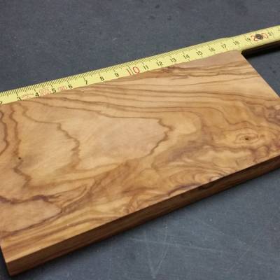 Kantel 170 x 80 x 18 mm aus Olivenholz ( unbehandelt )