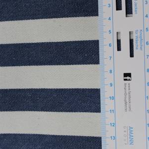 14,90 Euro/m  Jeans-Stoff, gestreift, dunkelblau Bild 5