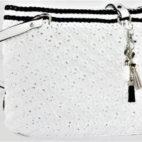 gehäkelte weiße Handtasche aus Ropeyarn Bild 6