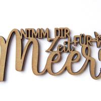 as-Herzwerk | NIMM DIR ZEIT FÜR MEER | 3D Schriftzug Tischdeko Geschenk für Freunde und Familie 20cm Bild 7