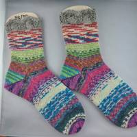 Handgestrickte Socken in Größe 38/39, Scrappy Socks, Stricksocken, Socke Bild 2
