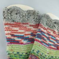 Handgestrickte Socken in Größe 38/39, Scrappy Socks, Stricksocken, Socke Bild 4