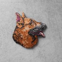 Schäferhund Hund   Patch zum Aufbügeln , Applikation, Bild 1