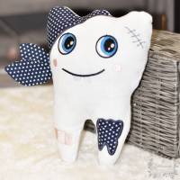 ZahnKissen Zahnpirat - personalisierte Geschenkidee für Kinder mit Wackelzähnen für die Zahnfee Bild 3