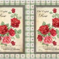 Bastelpapier - Decoupage-Papier - A4 - Softpapier - Vintage - Shabby - Old English Rose - Rosen - 12995 Bild 2