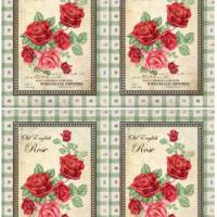 Bastelpapier - Decoupage-Papier - A4 - Softpapier - Vintage - Shabby - Old English Rose - Rosen - 12995 Bild 3
