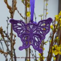 Frühlingsdeko - Anhänger Schmetterling No.2 - Osterdeko - Lace Bild 2