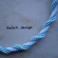 Häkelkette, gehäkelte Perlenkette * Im ewigen Eis Bild 2