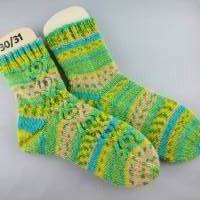 Socken für Kinder in Größe 30/31 handgestrickt, Unikat Bild 1