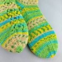 Socken für Kinder in Größe 30/31 handgestrickt, Unikat Bild 6