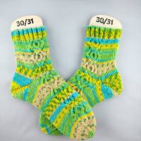 Socken für Kinder in Größe 30/31 handgestrickt, Unikat Bild 7