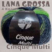 4 Knäuel 200 Gramm Cinque Multi von Lana Grossa in traumhaft schönen Farbverläufen Farbe 009 Partie 4424 Bild 1